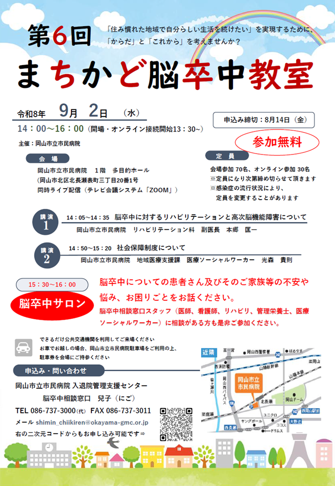 チラシ:第6回まちかど脳卒中