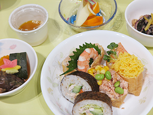 講座写真:市民公開講座 試食献立