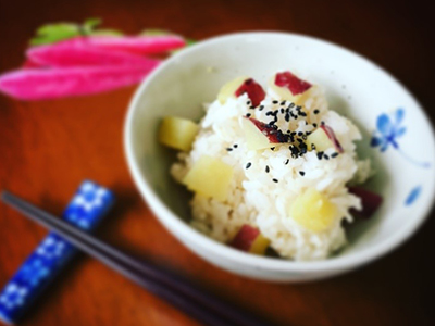 レシピ：さつまいもご飯 写真